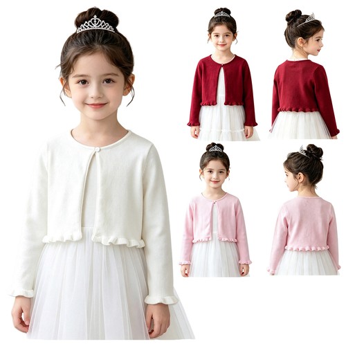 Cardigan ragazza pizzo
