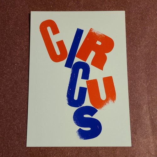 Postcard flyer circus peter - flyer:,