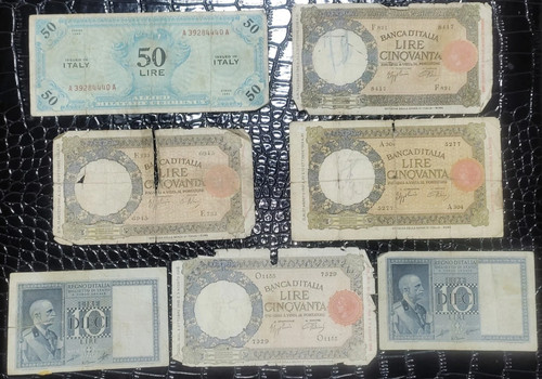 Lotto banconote italiane regno - banconote,