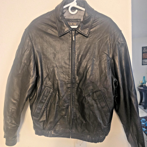 Giacca uomo pelle nera - , vintage