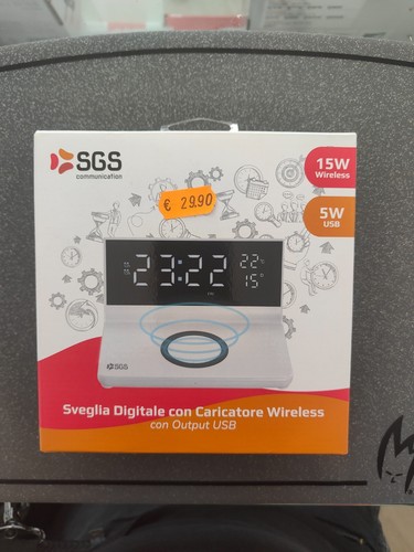 Sveglia orologio digitale sgs - sveglia,