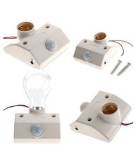 Portalampada E27 Porta Lampada Con Sensore Movimento Pir Infrarossi Portalampade