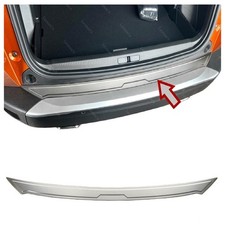 Per PEUGEOT 2008 II 2019-SU Cromato Protezione Paraurti (Spazzolato) ACCIAIO
