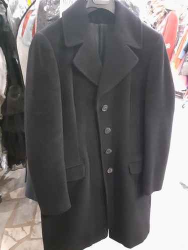 Cappotto nero taglia lana - nero,