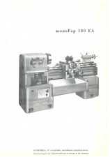 Manuale tornio Anselmi Monofap 180AE