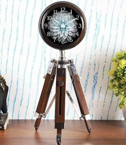 Antico orologio legno con - antico,