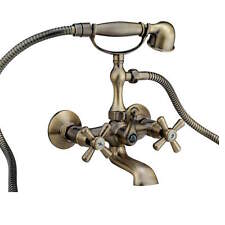 Rubinetto Miscelatore Manopole A Croce Per Vasca Sofia Bronzo Bagno