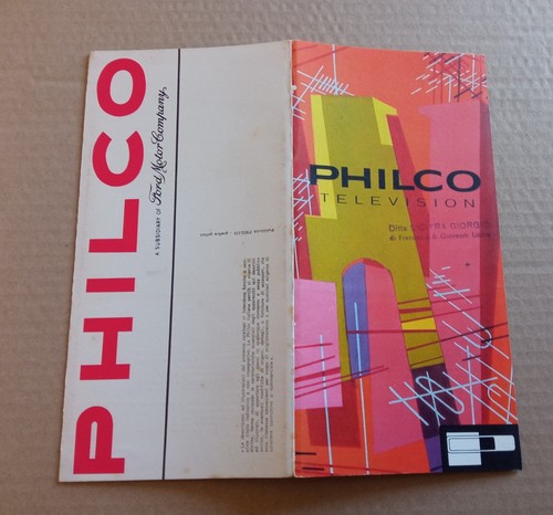 Philco television dépliant - philco,