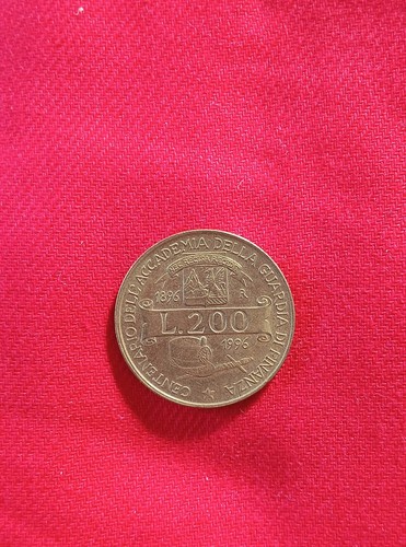 Moneta 200 lire centenario - da,