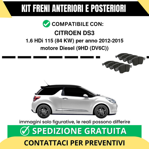 Pastiglie freno ant post - pastiglie,
