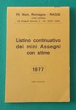 catalogo miniassegni RAGGI del 1977 (prezzo con spese INCLUSE)