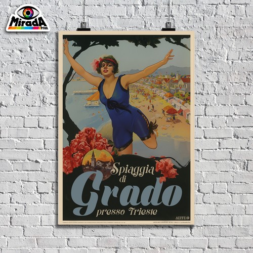 Poster vintage spiaggia - vintage,