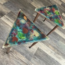 Coppia tavolini vintage anni