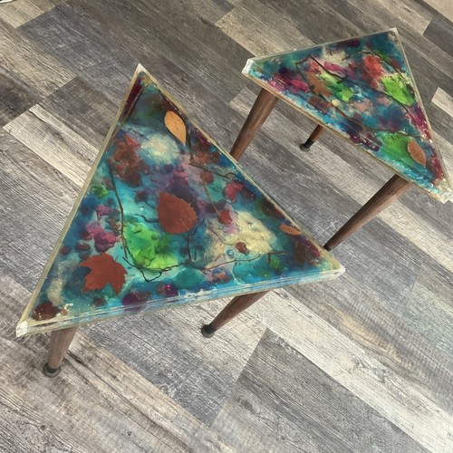 Coppia tavolini vintage anni