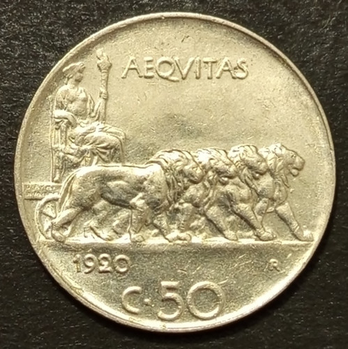 Centesimi lire leoni - 50,