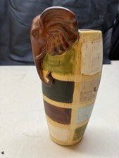 VASO ETNICO IN LEGNO    H 34