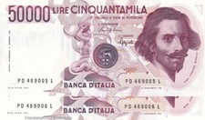 Repubblica, Coppia 50.000 Lire