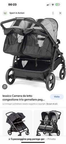 Passeggino gemellare peg - passeggino,