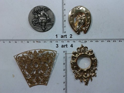 Spilla metallo angelo cavallo - spilla,