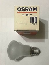 LAMPADINA OSRAM K 100 WATT 220 - 230V E27 FUNGO SMERIGLIATA SATINATA VINTAGE