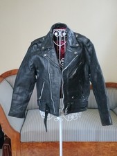 Chiodo pelle punk vintage - in,