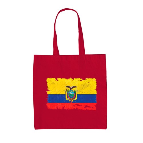 Borsa tela con bandiera - in,