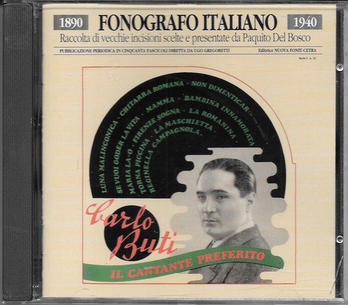 Carlo buti raro fonografo - cd,