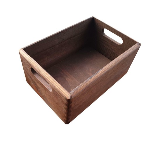 Scatola legno con manici - in,