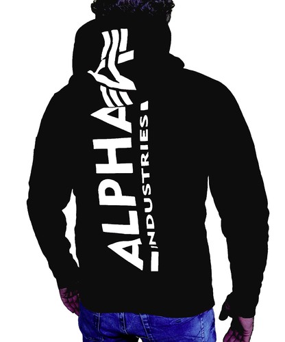 Alpha industries back print - industries,