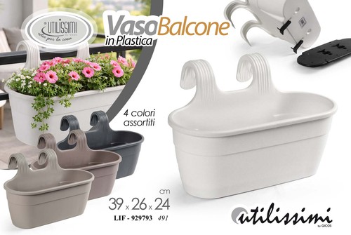 Vaso balcone ringhiera