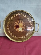 Vassoio Sorrentino intarsiato anni 30/40