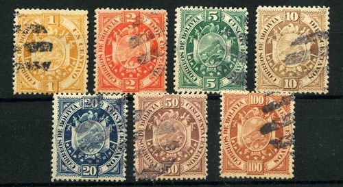 Bolivia 1894 stemma emissione - bolivia,