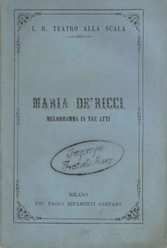 Maria ricci melodramma in - maria,