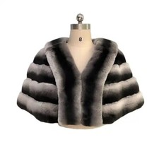 Poncho donna vera pelliccia di