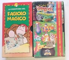 Vhs La Video Fiaba Fagiolo Magico 1996 + I Magotti E La Pentola Magica 2001 
