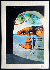 Salvador dalì litografia coa - litografia,