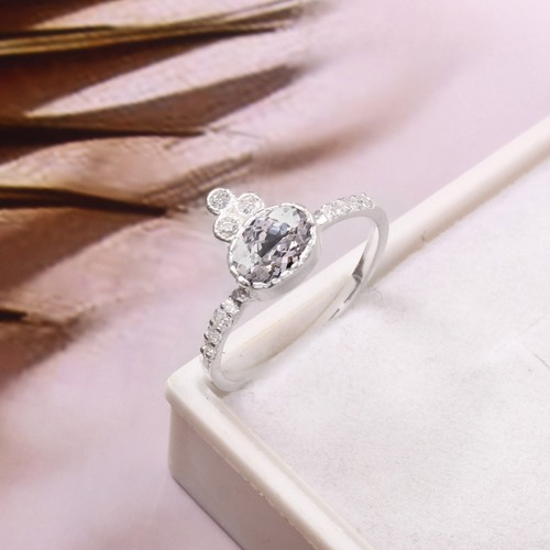 Anello aaa zaffiro bianco - zaffiro, in