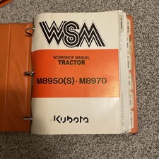 Manuale di servizio officina trattore Kubota M8950(S) e M8970