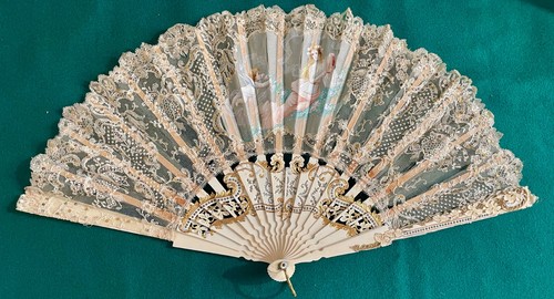 Antique hand painted french - hand,