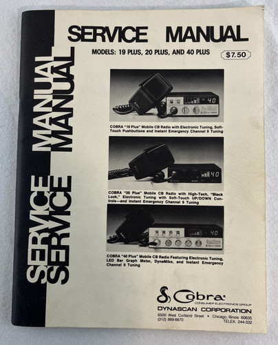 Cobra radio models 20 - models, 19