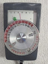 Misuratore di luce Sekonic AUTO-LUMI TESTATO vintage made in Japan con custodia in pelle NOTA
