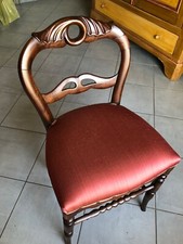 Antica Sedia da lavoro in noce Restaurata Primi 1800