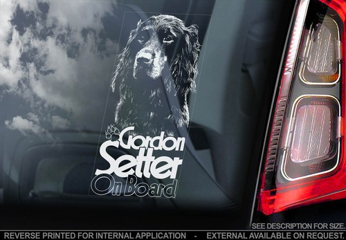 Gordon setter car window - setter,