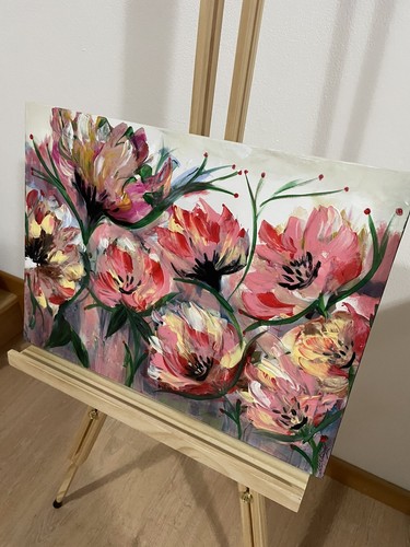 Quadro moderno dipinto mano - dipinto, a