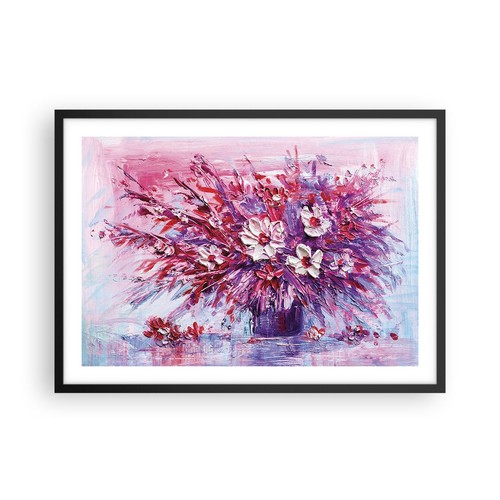 Poster 70x50cm impasto fiori - impasto,