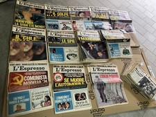 L’ESPRESSO SETTIMANALE ANNATA 1973 1/50 + ALLEGATI FINANZA SPIE MORO AUTO EPOCA