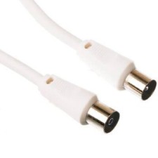 Cavo da 5mt ANTENNA TV maschio/femmina Schermato coassiale IEC prolunga av