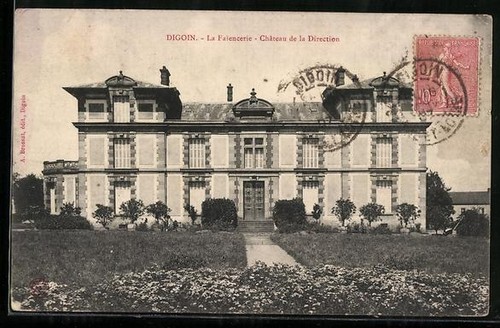 Cpa digoin faïencerie - digoin,, la