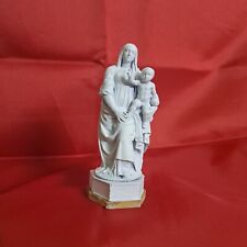 statua Madonna: Beata Vergine Maria con Bambino. Statua del CAGINI,h:10 cm circa