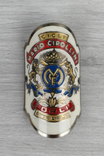 MARIO CIPOLLINI CICLI FORLI - STEMMA IN METALLO SMALTATO - RARO - 6X3 CM - B